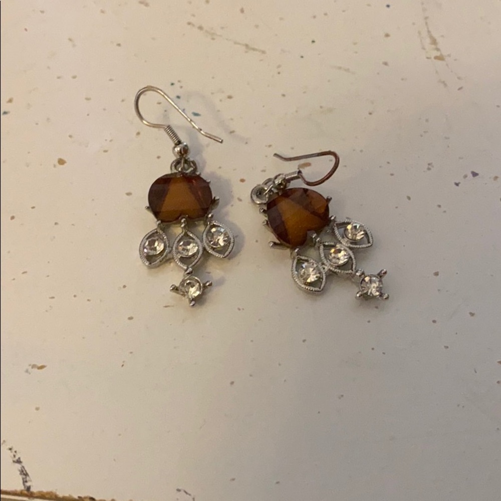 Bronze color earrings